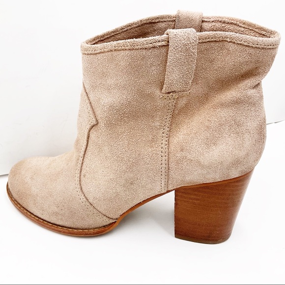 {Splendid} Rugged Suede Cowboy Ankle Booties - Picture 2 of 16